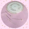 Lot de 40 épingles à tête perle (longueur 40mm)