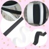 Elastique tissé 20mm - Blanc ou noir au choix - vendu au mètre