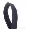 Elastique tissé 20mm - Blanc ou noir au choix - vendu au mètre