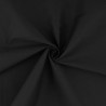 Popeline de coton noir (vente par 20cm) - Laize 145cm