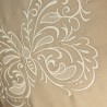 Housse de coussin en satin de coton sable broderie "Papillon exquis" (coussin en option) - 45x45cm Housse de coussin en satin de coton sable broderie "Papillon exquis" (coussin en option) - 45x45cm