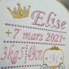 Cadre de naissance brodé - 20cm