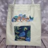 Sac en toile brodé "Jungle" - 37 x 35 cm