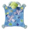 Doudou étiquettes plat "Sleepy" chien bleu ou chat rose - Taggies