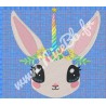 Motif de broderie "Lapicorn" 18 x 18,3 cm