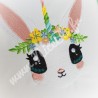 Motif de broderie "Lapicorn" 18 x 18,3 cm
