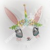 Motif de broderie "Lapicorn" 18 x 18,3 cm