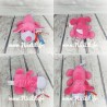 Peluche chien bicolore - plusieurs couleurs disponibles - 16cm