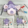 Peluche chien bicolore - plusieurs couleurs disponibles - 16cm