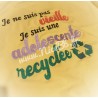 Motif de broderie "Je ne suis pas vieille..." 20 x 18,8 cm