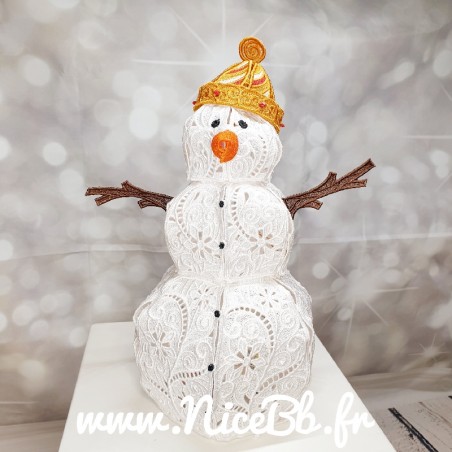 Bonhomme de neige lumineux 30cm