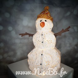 Bonhomme De Neige Lumineux 30 Led En Acrylique - H 26 Cm - 24 V à Prix  Carrefour