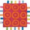 Doudou étiquettes carré plat Little Taggies Love Note "colors" - Taggies