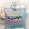Motif de broderie "J'me tire à Disneyland" 20 x 15 cm