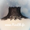 Corset de cou en guipure noire