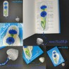 Marque-page "Bleuet" en broderie Marque-page "Bleuet" en broderie