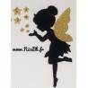Motif de broderie "Fée aux étoiles" 70x93,4mm