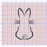 Motif de broderie "Lapinou" 50x75mm