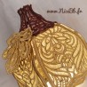 Lanterne citrouille en broderie (guipure) - 16x13cm