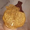 Lanterne citrouille en broderie (guipure) - 16x13cm