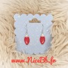 Boucles d'oreilles de ampoule guirlande de Noël