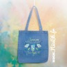 Sac en jean "J'peux pas, j'ai Mojito !" 34x35x5cm