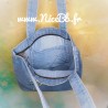 Sac en jean "J'peux pas, j'ai Mojito !" 34x35x5cm