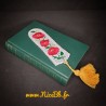 Marque-page "Coquelicot" en broderie