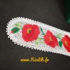Marque-page "Coquelicot" en broderie