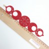 Bracelet broderie "lune" - couleur au choix