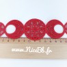 Bracelet broderie "lune" - couleur au choix