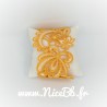 Bracelet manchette broderie "Explosion de fleurs" - couleur au choix