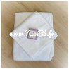 Drap de bain blanc 90x150cm personnalisé