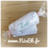Drap de bain blanc 90x150cm personnalisé