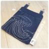 Sac/Pochette "Vague Sashiko"