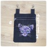 Sac/Pochette "Chat dans la nuit"