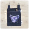 Sac/Pochette "Chat dans la nuit"