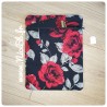 Pochette à maquillage "Roses rouges"