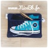 Pochette "Sneakers montantes" (couleur au choix) Pochette "Sneakers montantes" (couleur au choix)