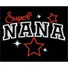 Motif de broderie "Super Nana" 20 x 14 cm