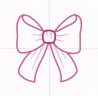 Motif de broderie appliqué "Noeud de princesse" (3 tailles)