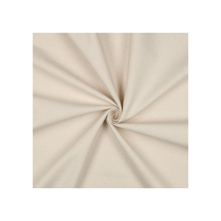 Toile bâche 100% coton grainé - couleur naturelle