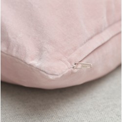Coussin en velours brodé romantique - 50x50cm