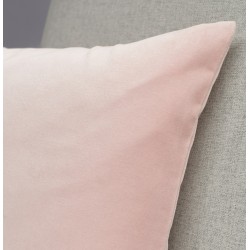 Coussin en velours brodé romantique - 50x50cm
