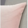 Coussin en velours brodé romantique - 50x50cm