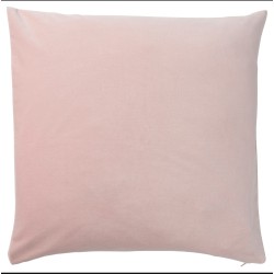 Coussin en velours brodé romantique - 50x50cm