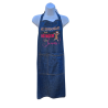 Tablier de cuisine jean broderie "chocolat"