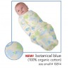 Couverture d'emmaillotage en coton BIO "Swaddle Me" (taille et motifs au choix)