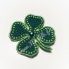 Broche trèfle à 4 feuilles porte-bonheur
