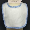 Bavoir personnalisé (broderie prénom) - Couleur au choix